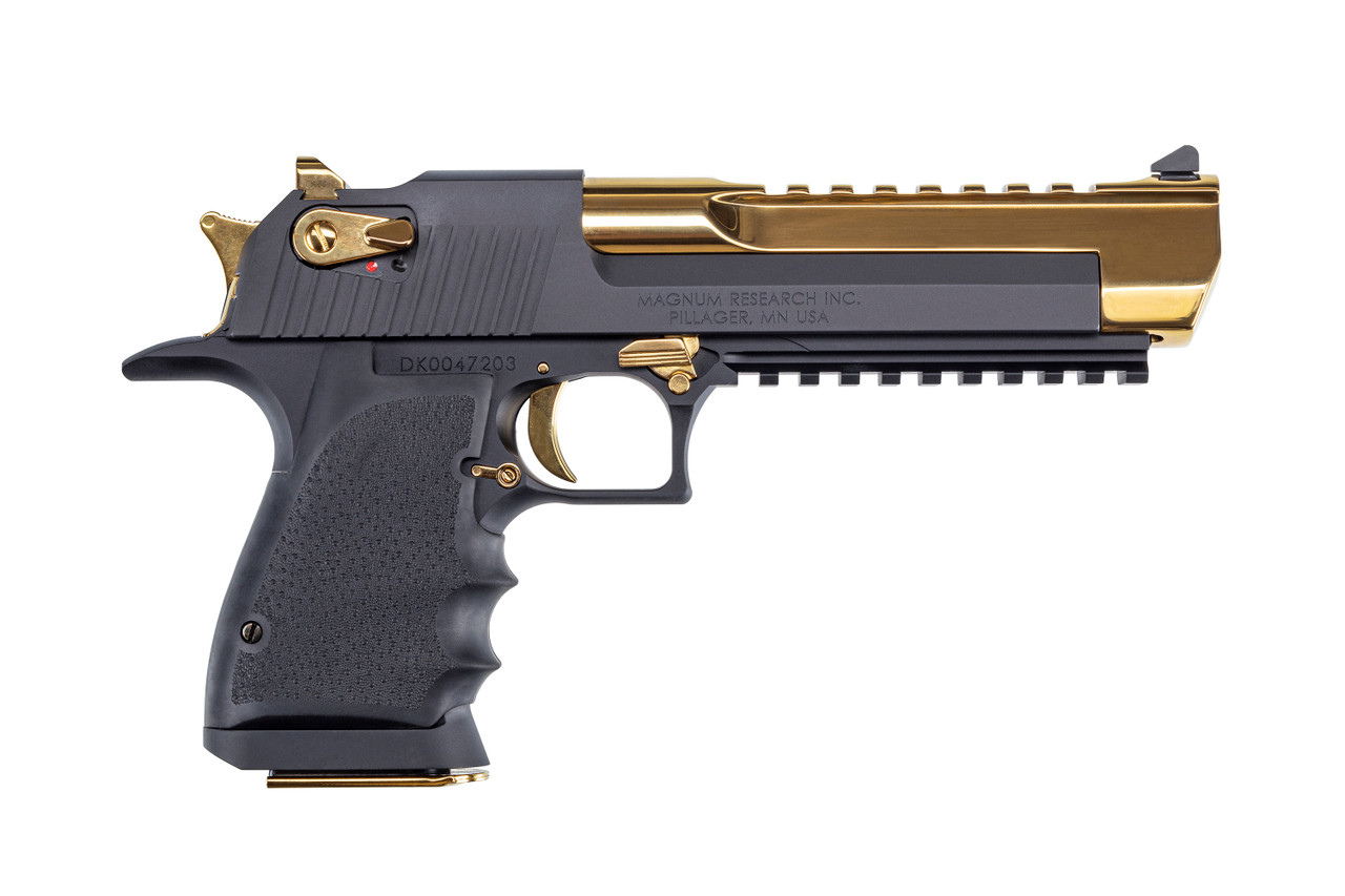 Pistole Magnum Research Desert Eagle Mark XIX 6" .50 AE - Schwarz mit Titanium Gold — Bild 2
