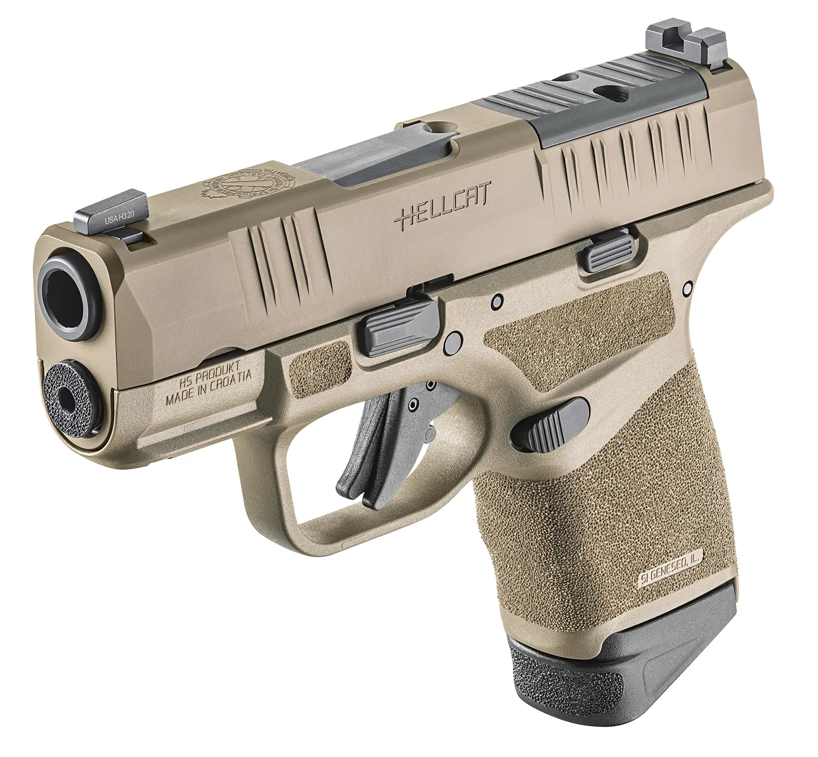 Pistole Springfield Armory HELLCAT Micro-Compact OSP 3" 9mm Para - FDE — Bild 3