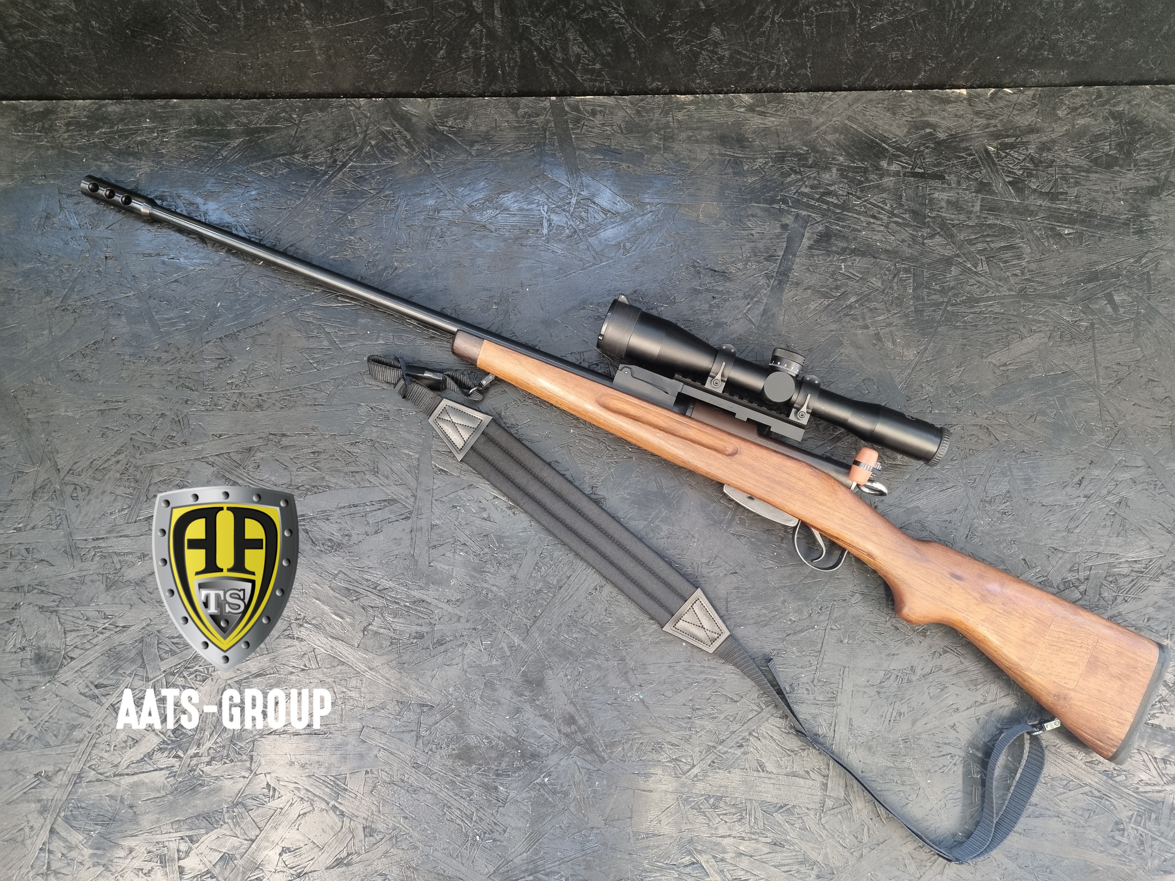 OCCASION Repetierbüchse W+F Karabiner 31 Jagdumbau 7.5x55 (GP11) - mit Zielfernrohr Schmidt&Bender PM II 6x42 - Zustand 1 — Bild 2