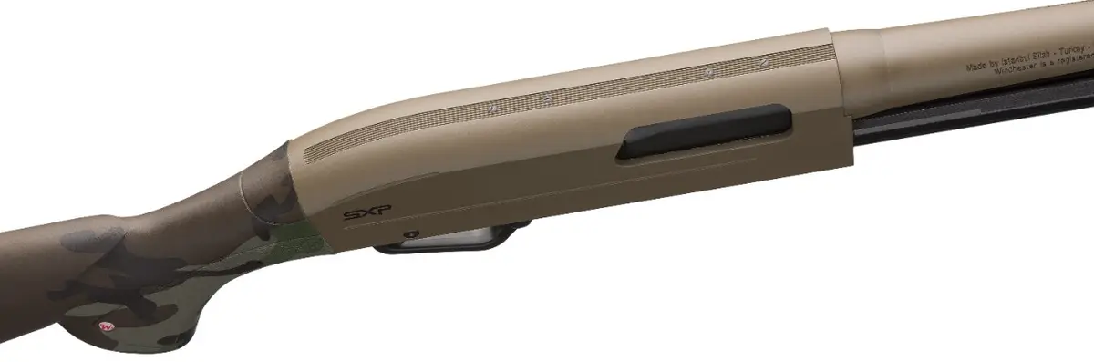 Vorderschaftrepetierflinte Winchester SXP Defender 18" 12/76 - Woodland Flat Dark Earth - 5 Schuss — Bild 7
