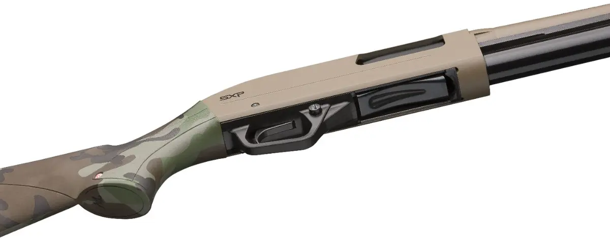 Vorderschaftrepetierflinte Winchester SXP Defender 18" 12/76 - Woodland Flat Dark Earth - 5 Schuss — Bild 6