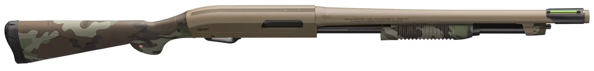 Vorderschaftrepetierflinte Winchester SXP Defender 18" 12/76 - Woodland Flat Dark Earth - 5 Schuss — Bild 3