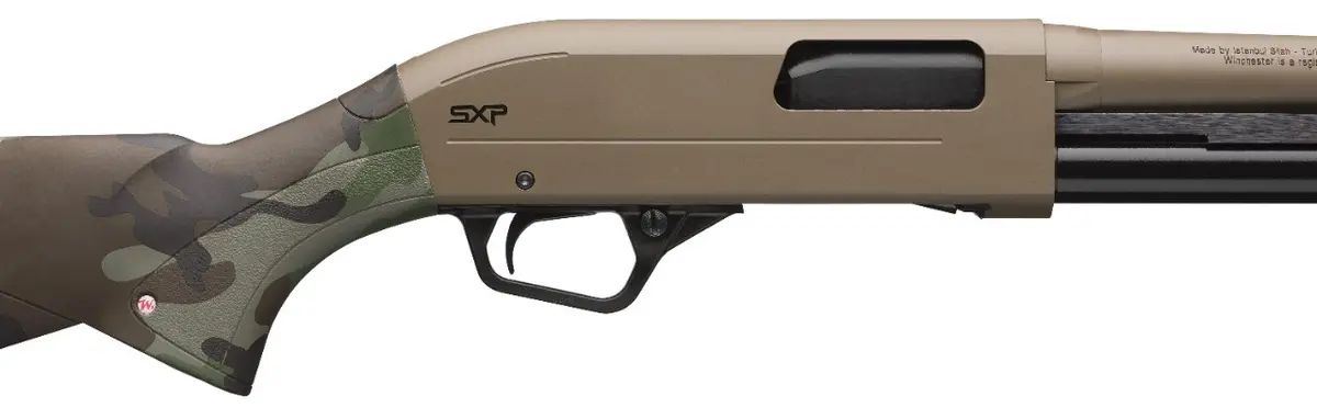 Vorderschaftrepetierflinte Winchester SXP Defender 18" 12/76 - Woodland Flat Dark Earth - 5 Schuss — Bild 5