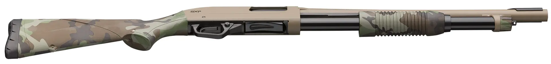 Vorderschaftrepetierflinte Winchester SXP Defender 18" 12/76 - Woodland Flat Dark Earth - 5 Schuss — Bild 4