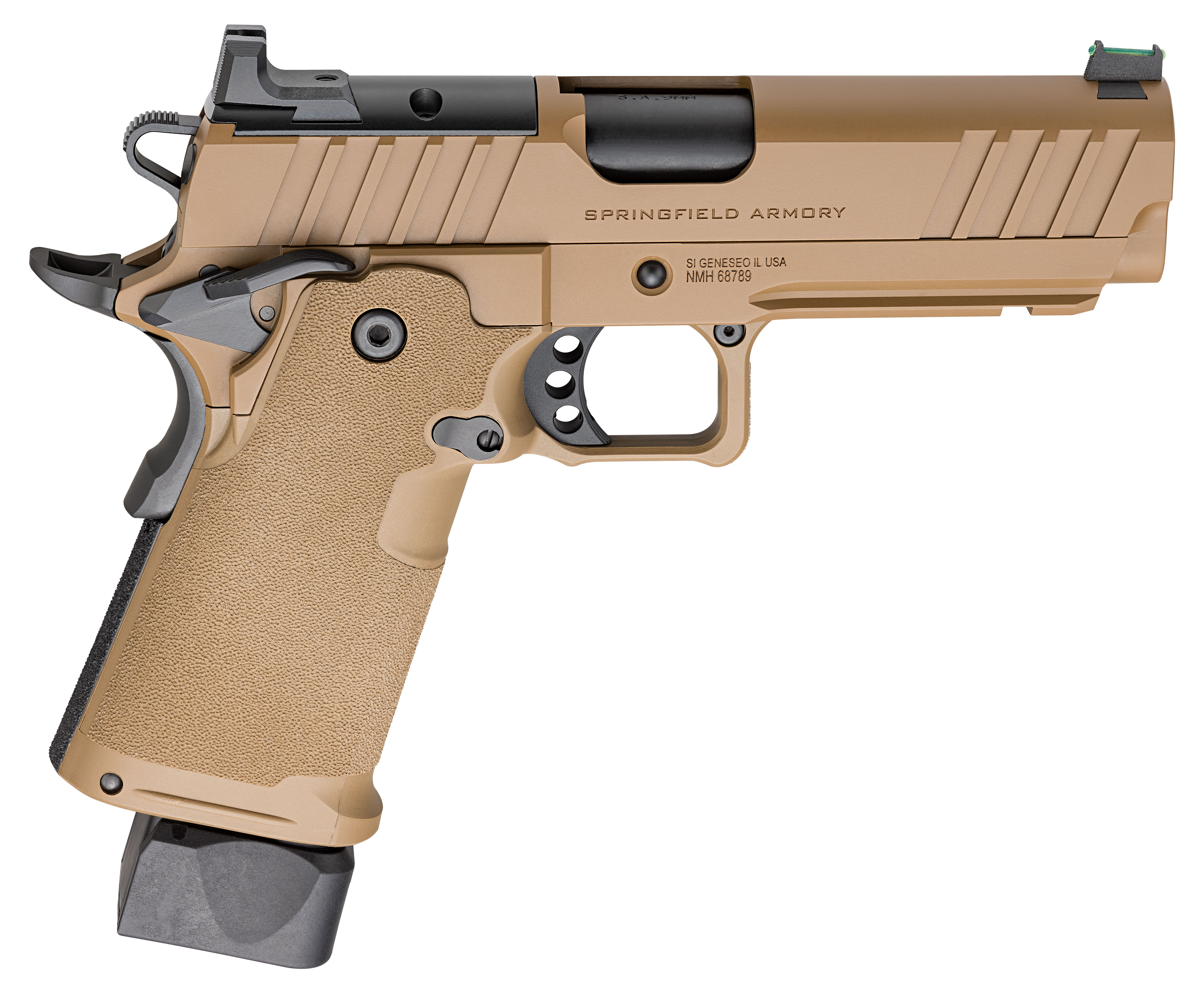 Pistole Springfield Armory 1911 DS PRODIGY AOS 4.25" 9mm Para - Coyote Brown — Bild 3