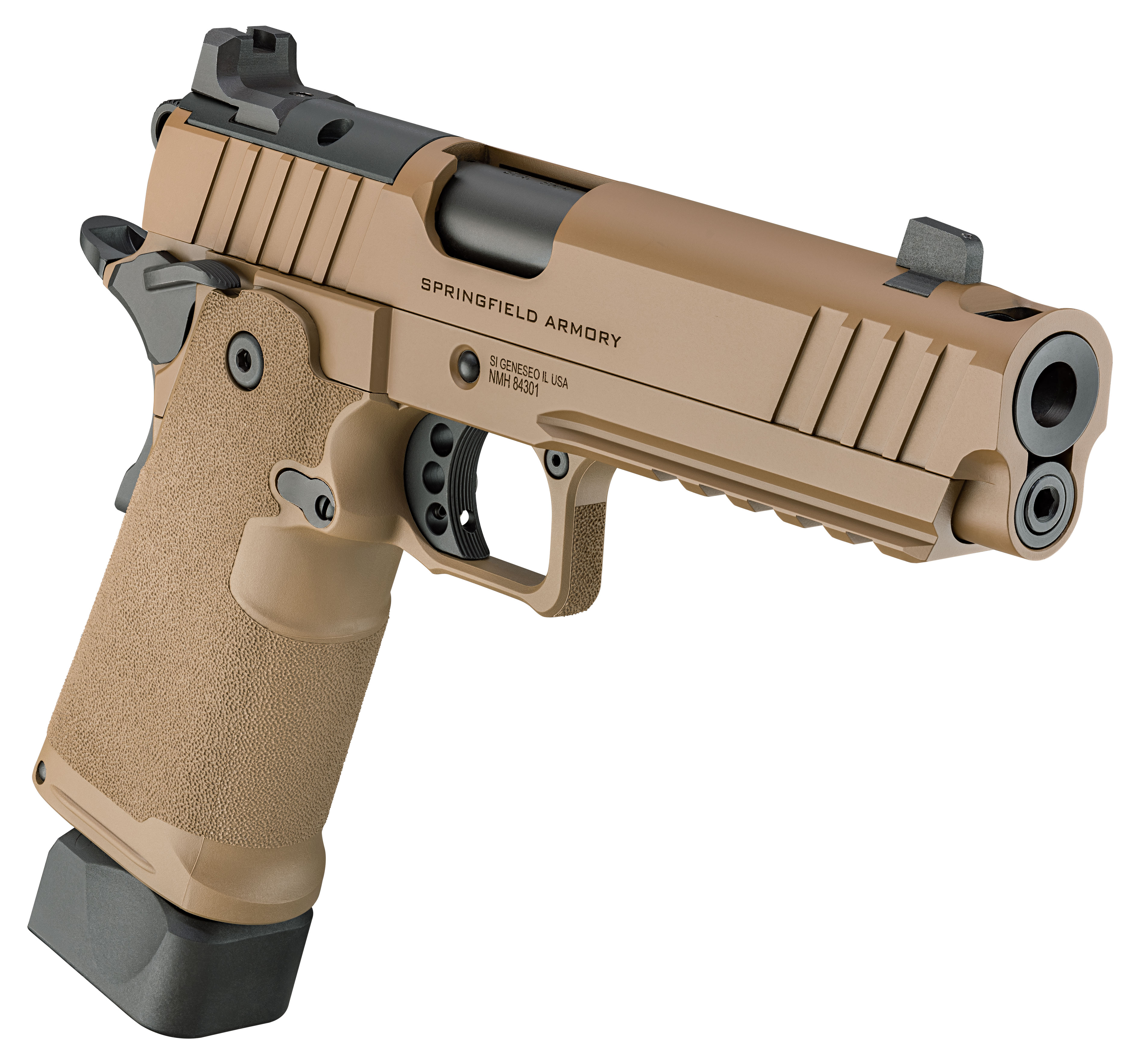 Pistole Springfield Armory 1911 DS PRODIGY COMP AOS 5" 9mm Para - Coyote Brown — Bild 4
