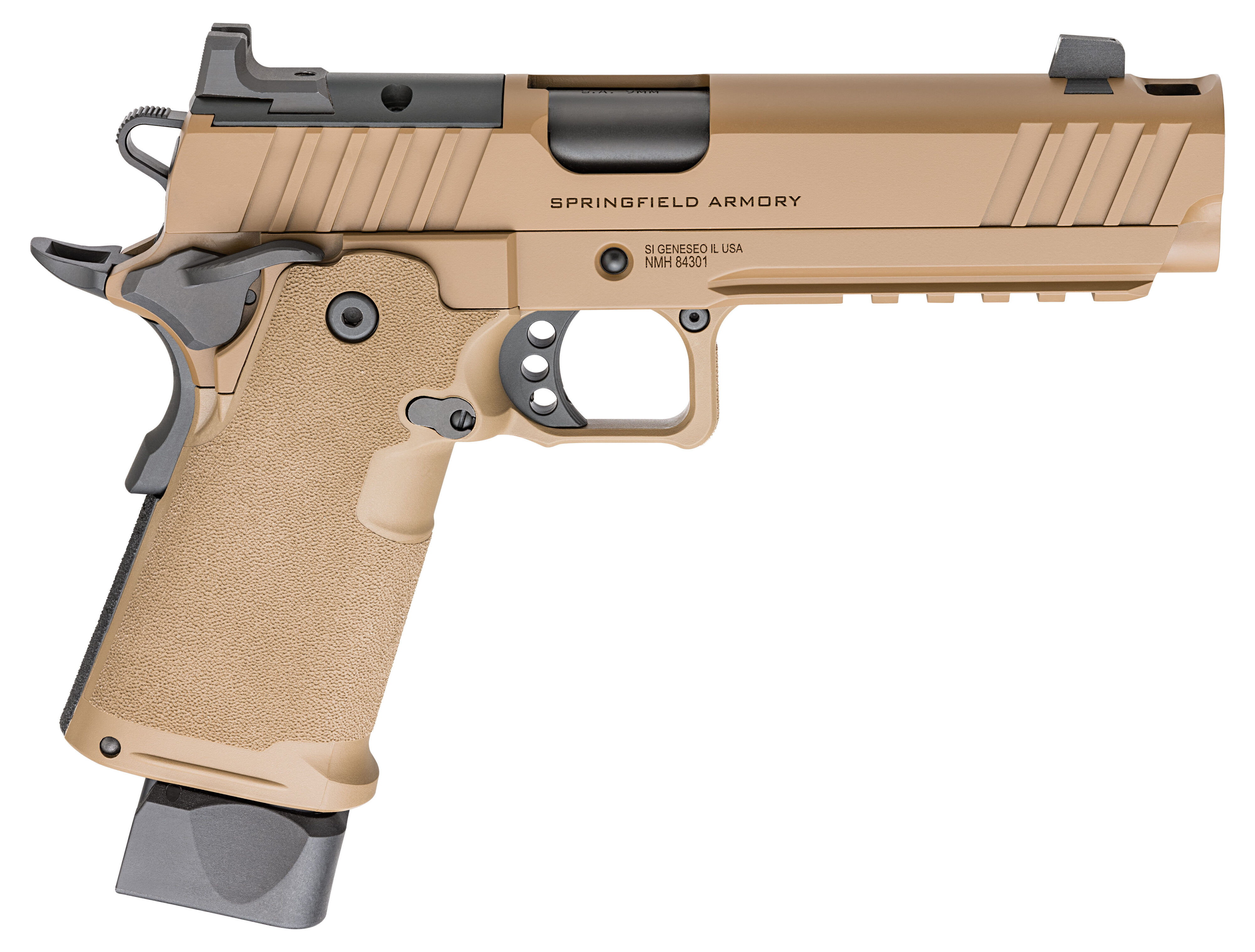 Pistole Springfield Armory 1911 DS PRODIGY COMP AOS 5" 9mm Para - Coyote Brown — Bild 2