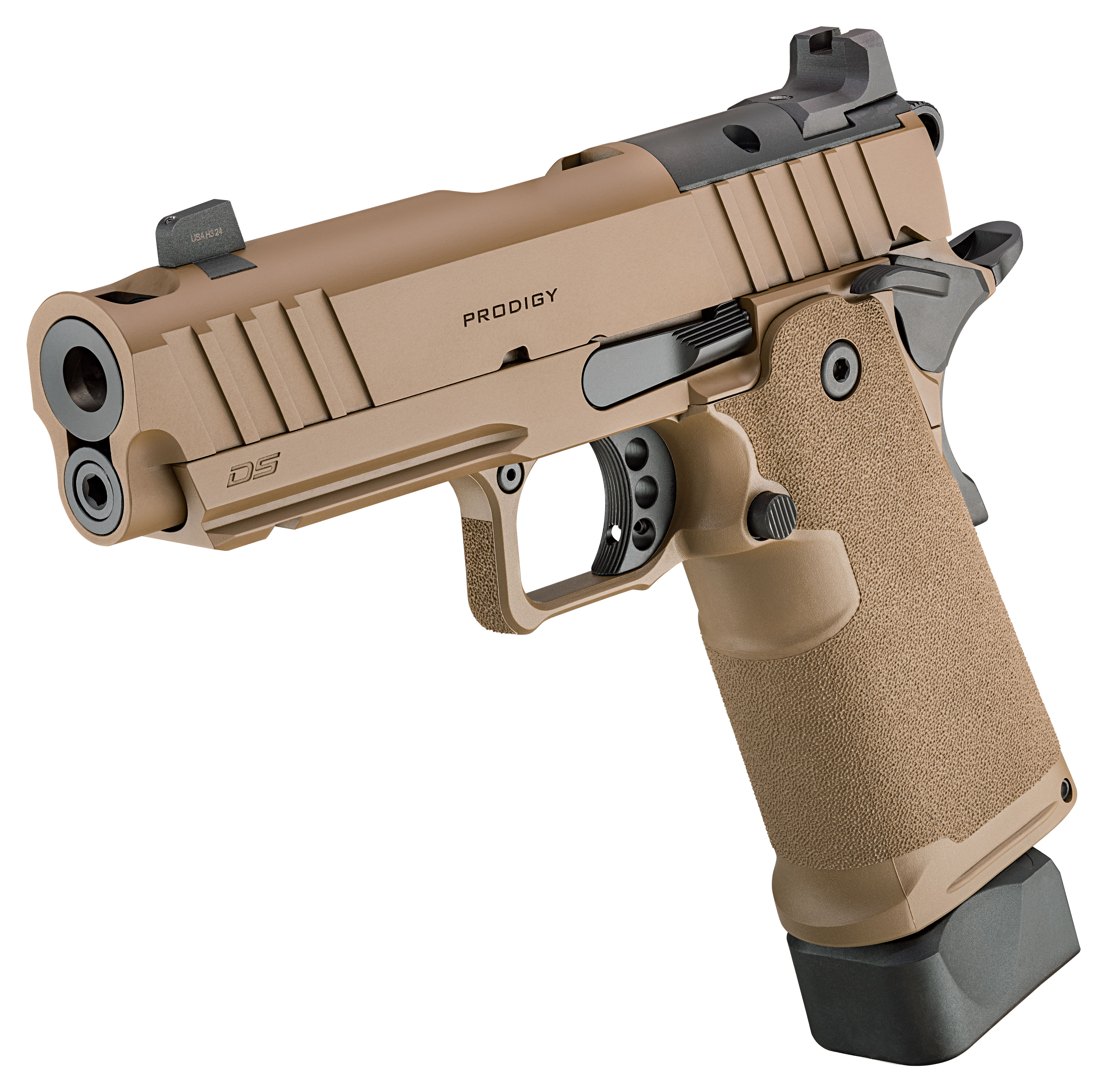 Pistole Springfield Armory 1911 DS PRODIGY COMP AOS 4.25" 9mm Para - Coyote Brown — Bild 4