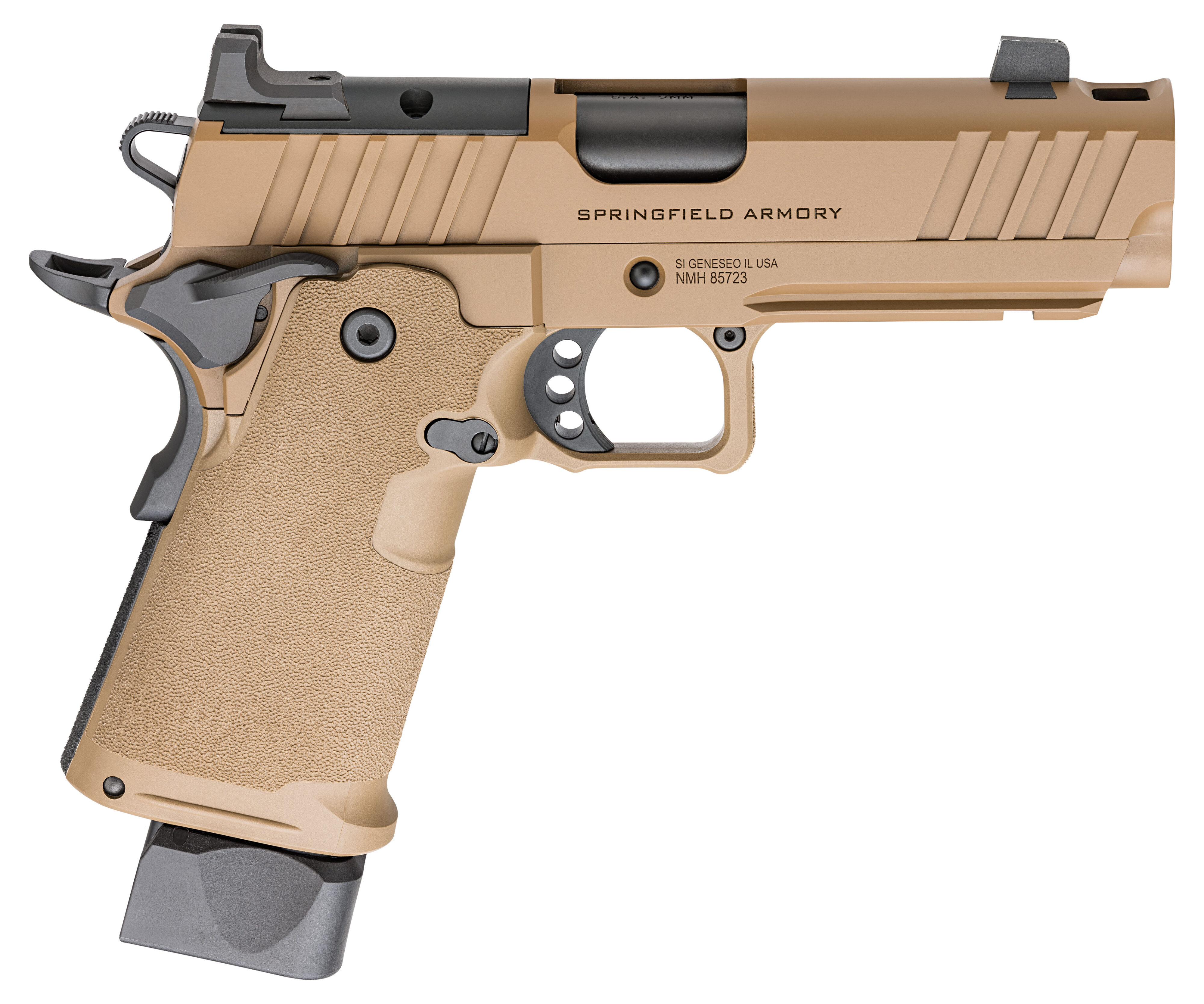 Pistole Springfield Armory 1911 DS PRODIGY COMP AOS 4.25" 9mm Para - Coyote Brown — Bild 2