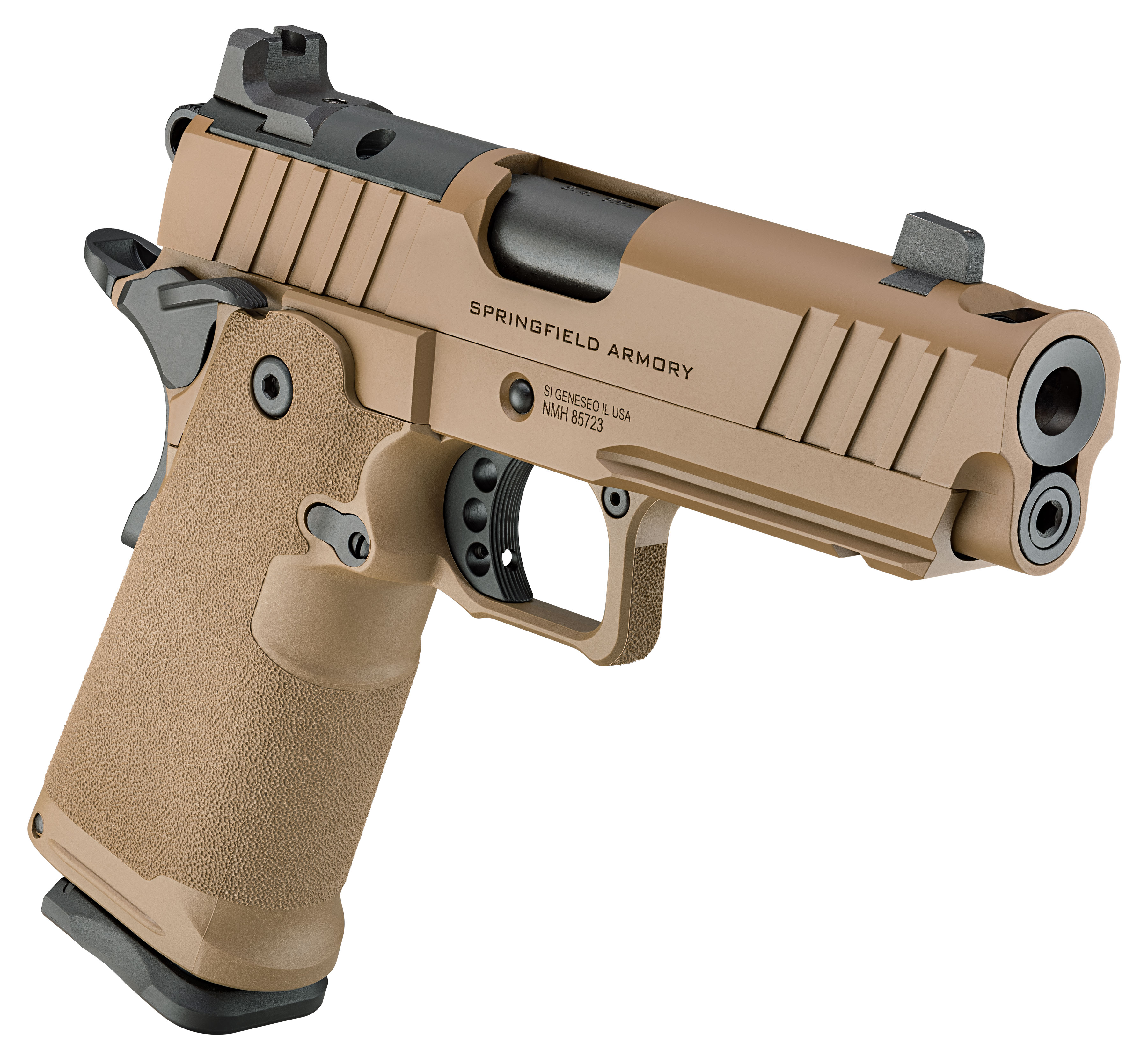 Pistole Springfield Armory 1911 DS PRODIGY COMP AOS 4.25" 9mm Para - Coyote Brown — Bild 3
