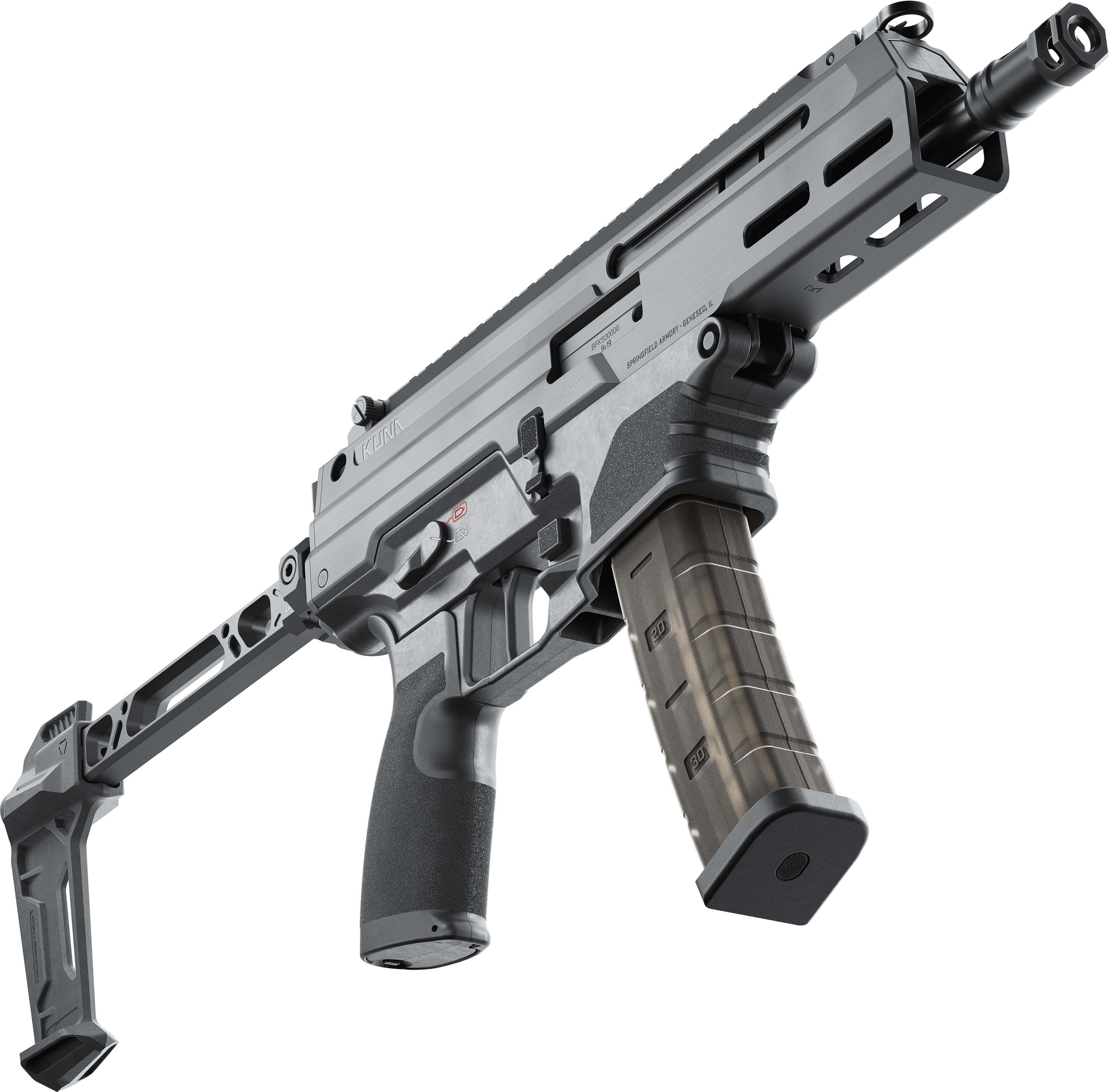 Selbstladekarabiner Springfield Armory Kuna 6" 9mm Para - mit Strike Industries FSA Pistol Brace — Bild 6