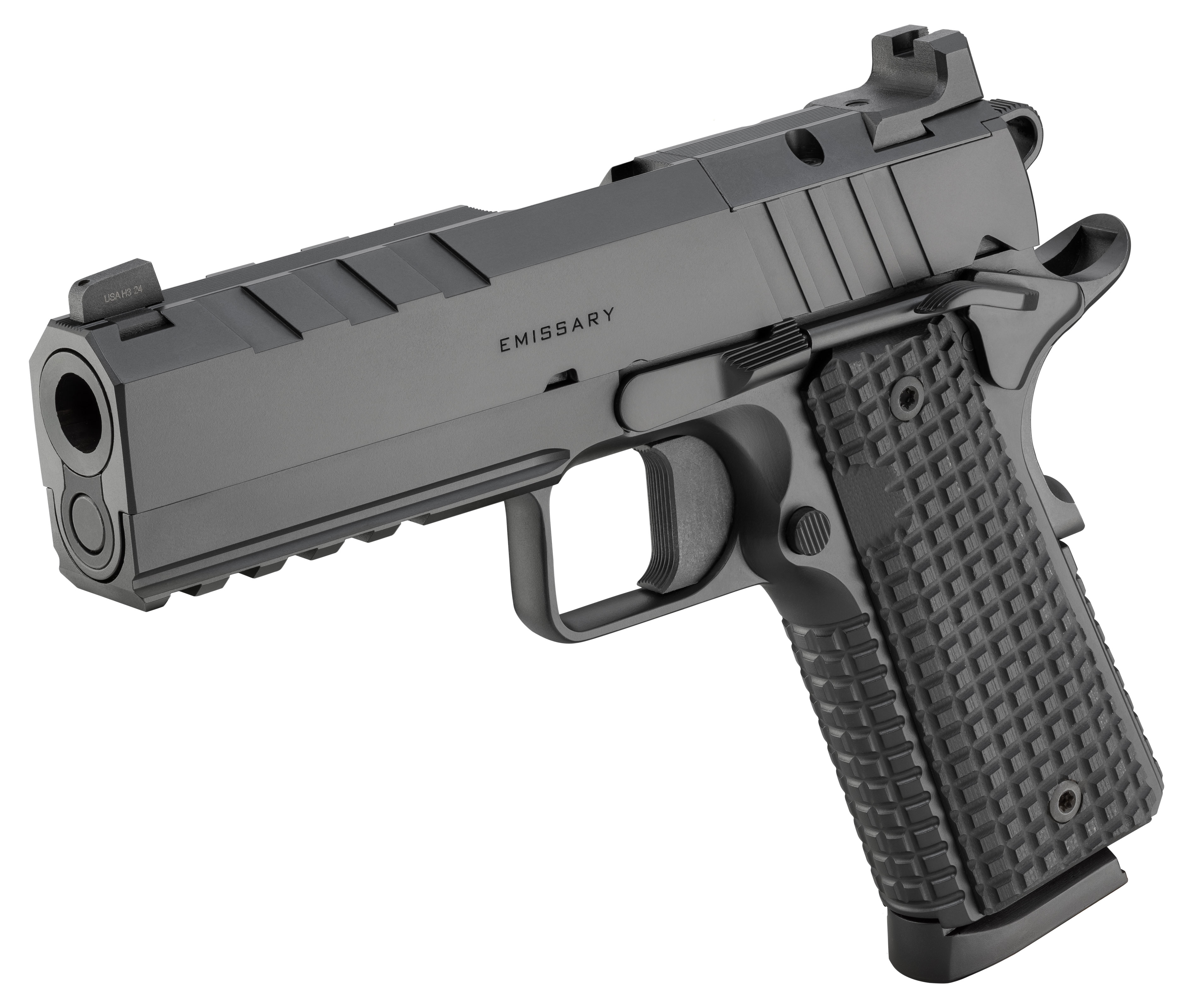 Pistole Springfield Armory 1911 EMISSARY AOS 4.25" .45 ACP - Schwarz — Bild 3