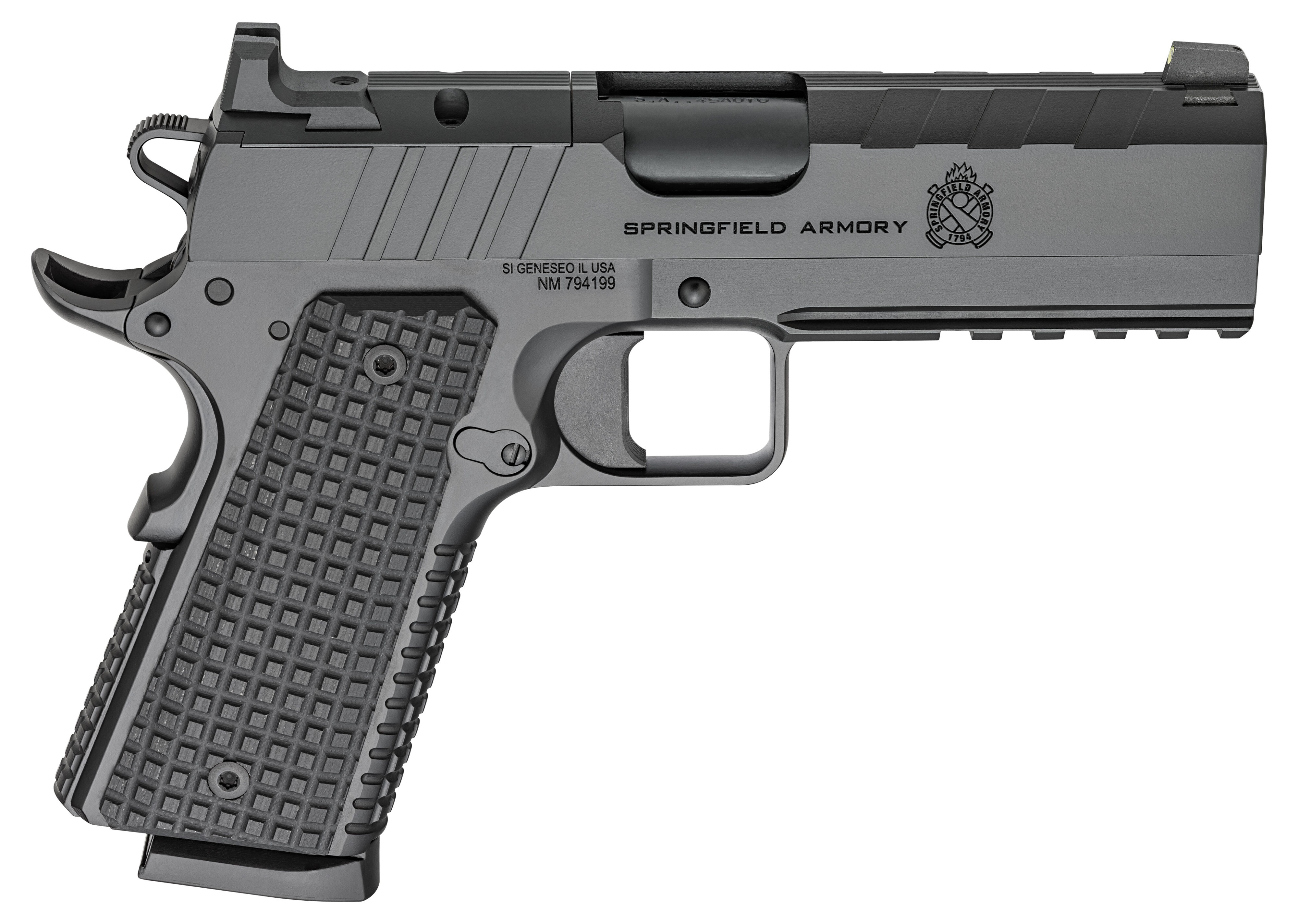 Pistole Springfield Armory 1911 EMISSARY AOS 4.25" .45 ACP - Schwarz — Bild 2