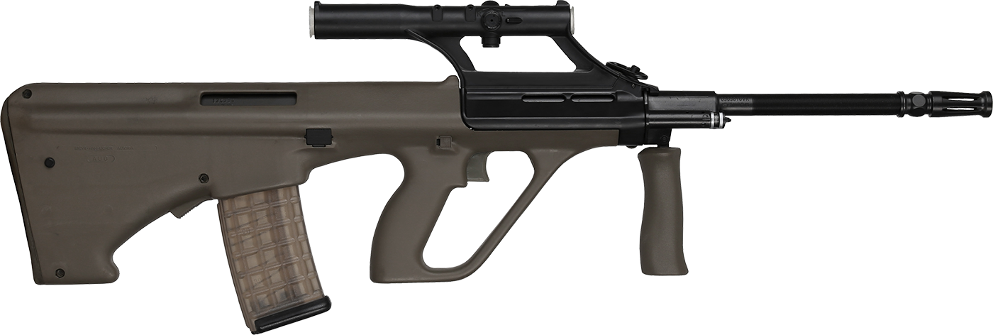 Selbstladebüchse Steyr AUG SA Army 20" .223 Rem. - Olive - mit Original 1.5x Optik