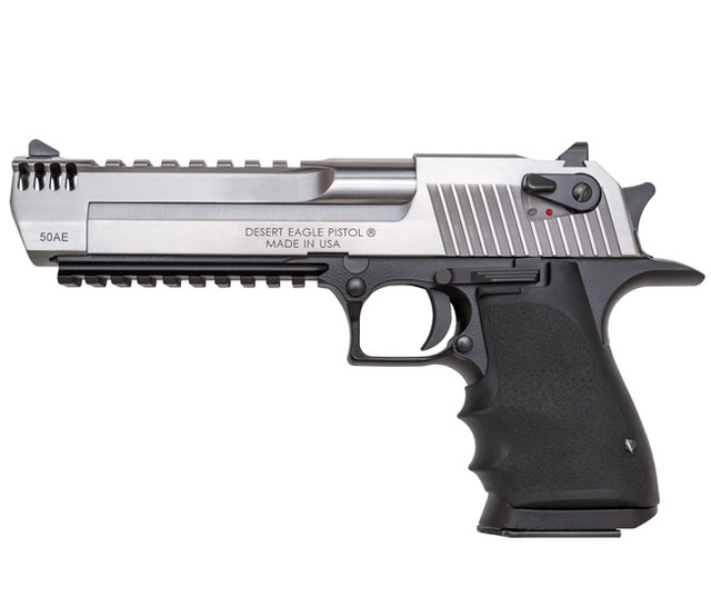 Pistole Magnum Research Desert Eagle Mark XIX L6 6" .50 AE – Aluminium / Stainless Steel – Muzzle Brake – 7 Schuss — Bild 3
