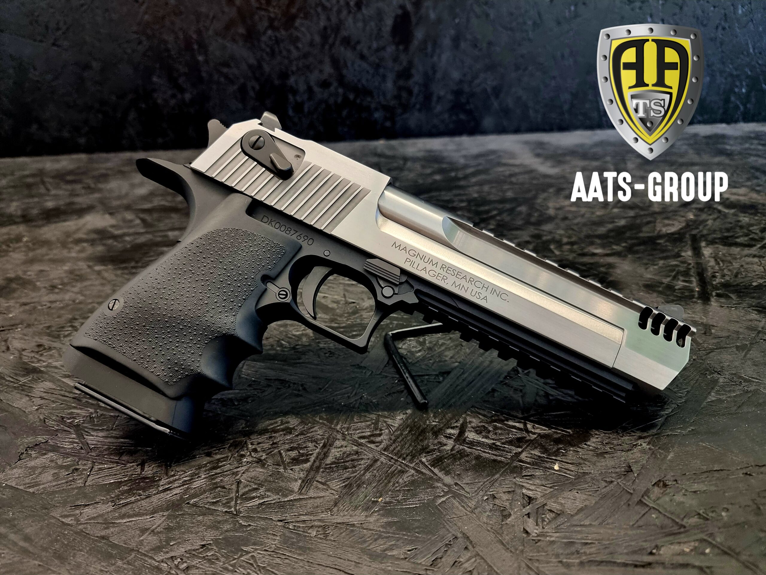 Pistole Magnum Research Desert Eagle Mark XIX L6 6" .50 AE – Aluminium / Stainless Steel – Muzzle Brake – 7 Schuss — Bild 2