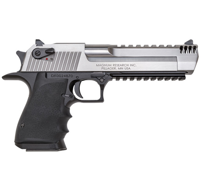 Pistole Magnum Research Desert Eagle Mark XIX L6 6" .50 AE – Aluminium / Stainless Steel – Muzzle Brake – 7 Schuss — Bild 4