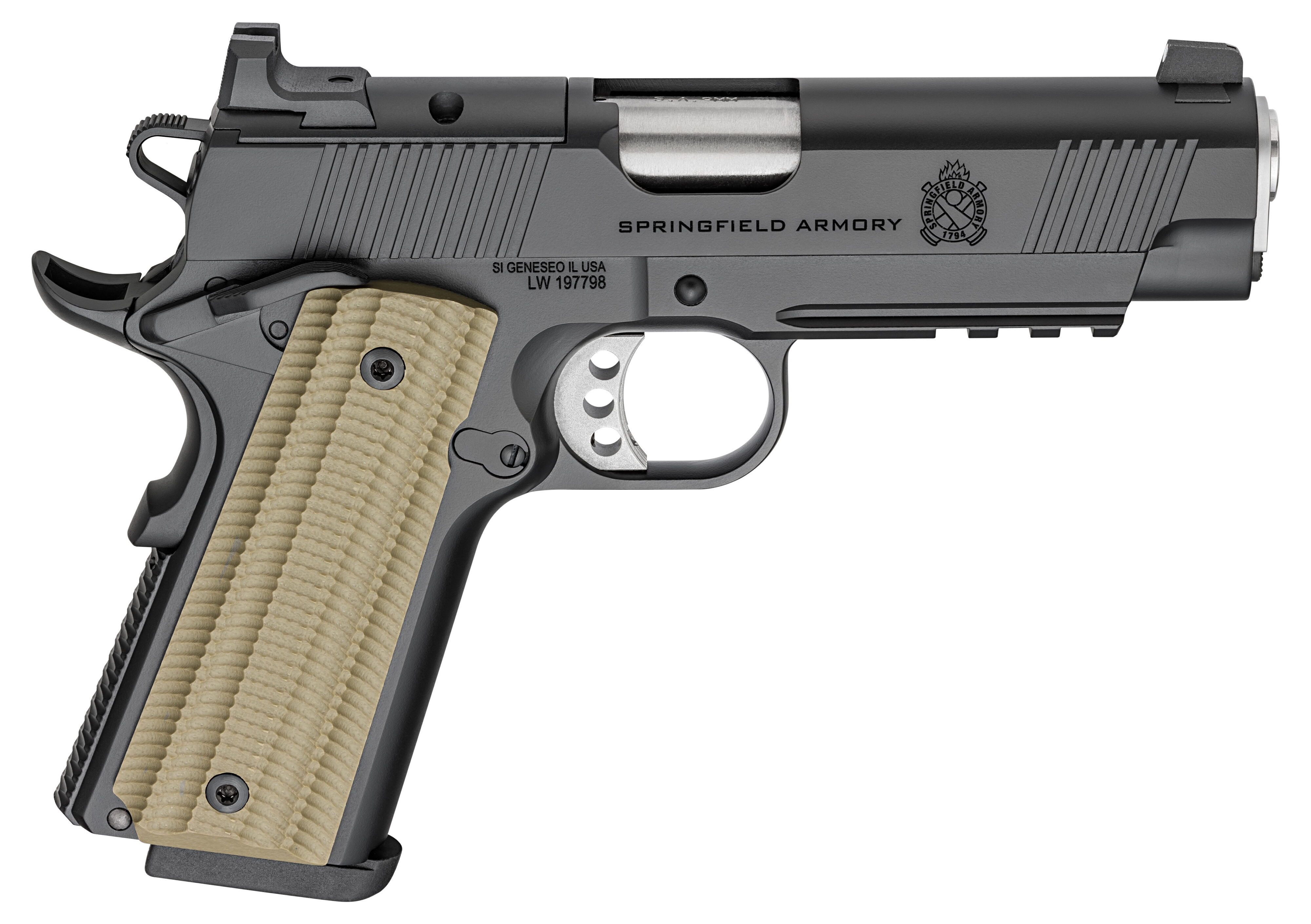 Pistole Springfield Armory 1911 OPERATOR AOS 4.25" 9mm Para - Schwarz — Bild 2