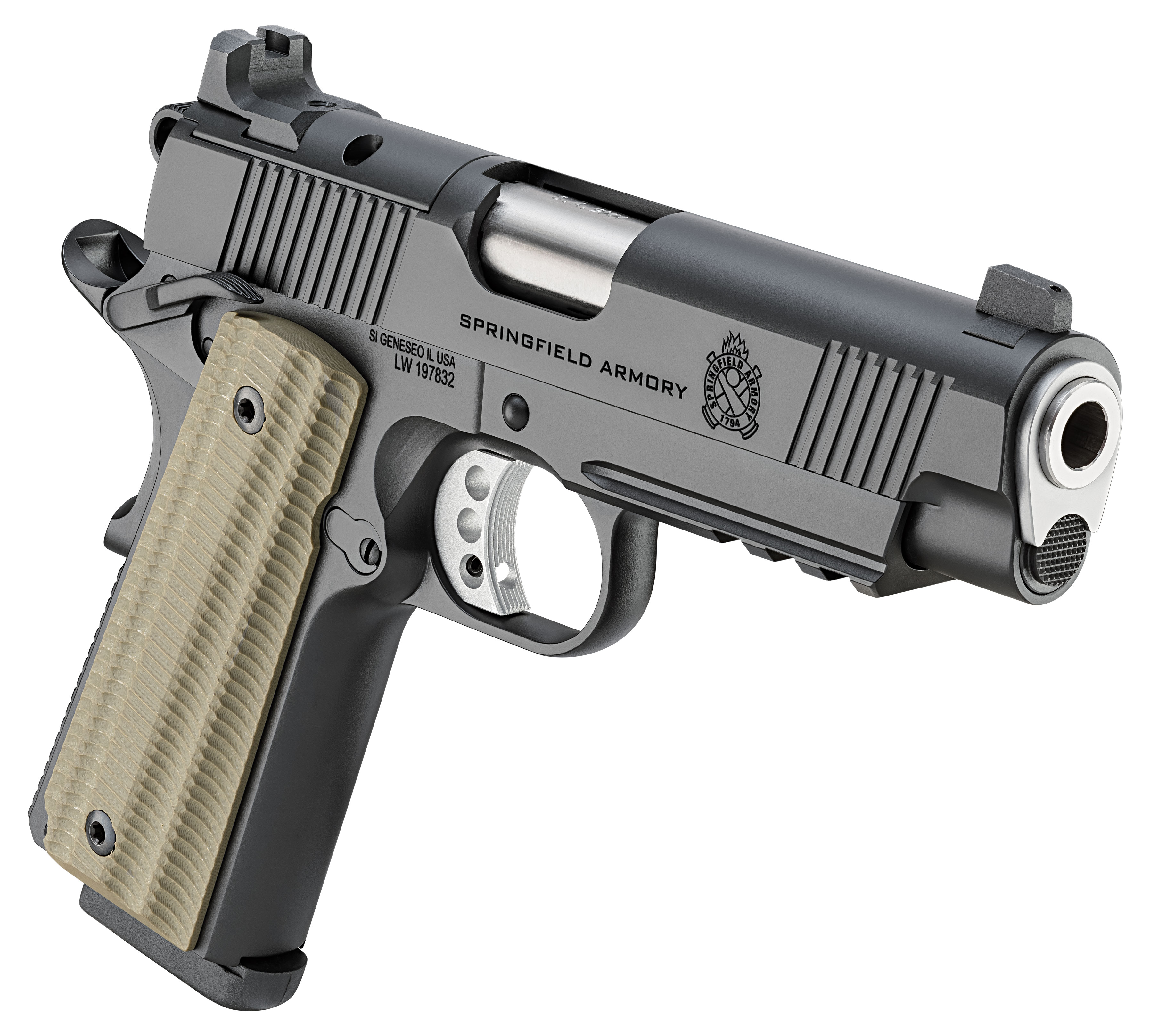 Pistole Springfield Armory 1911 OPERATOR AOS 4.25" 9mm Para - Schwarz — Bild 4