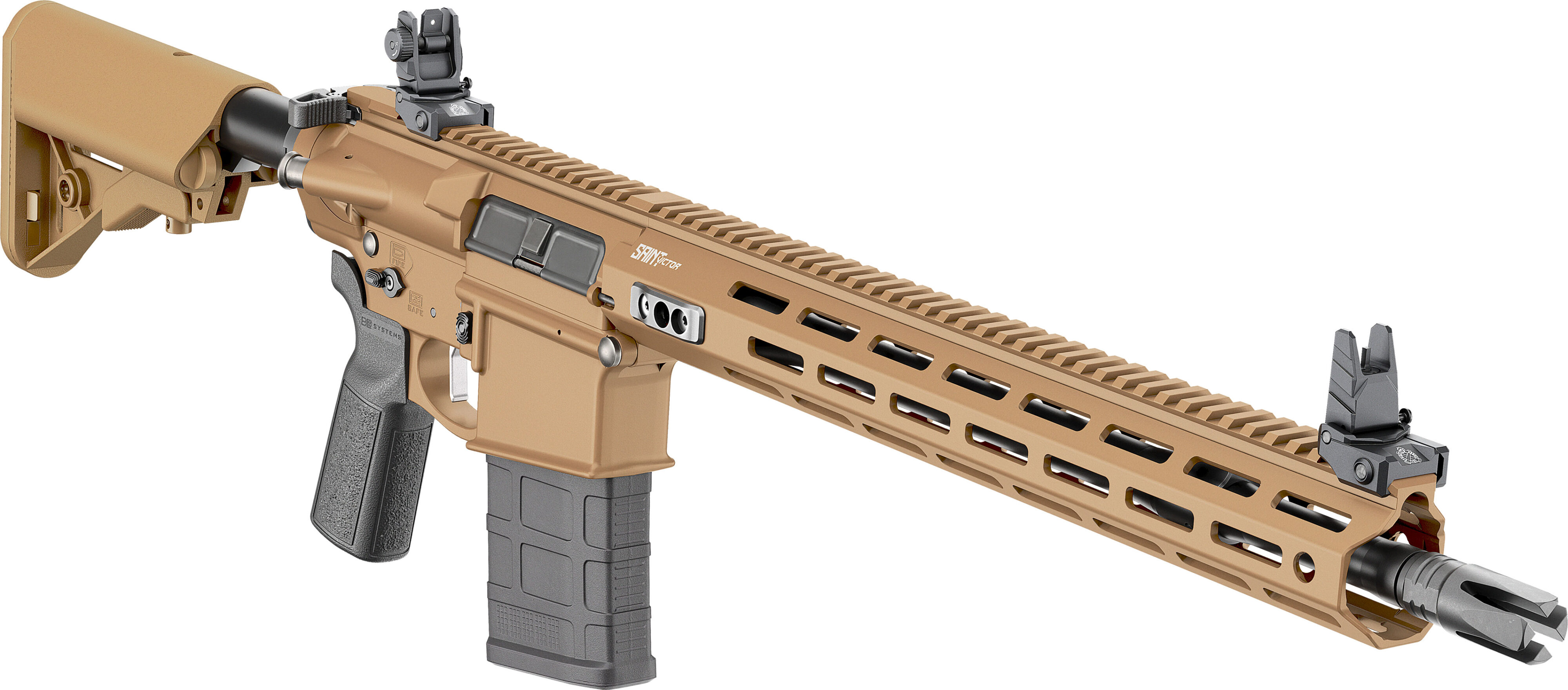 Selbstladebüchse Springfield Armory SAINT VICTOR 7.62 16" .308 Win. (7.62x51) - Coyote Brown — Bild 4