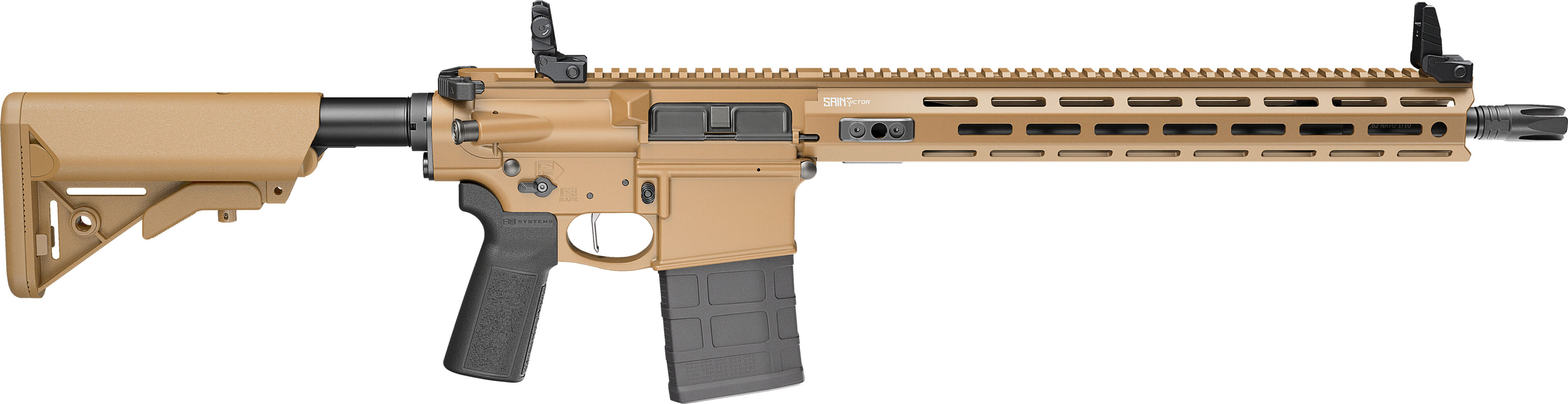 Selbstladebüchse Springfield Armory SAINT VICTOR 7.62 16" .308 Win. (7.62x51) - Coyote Brown — Bild 2