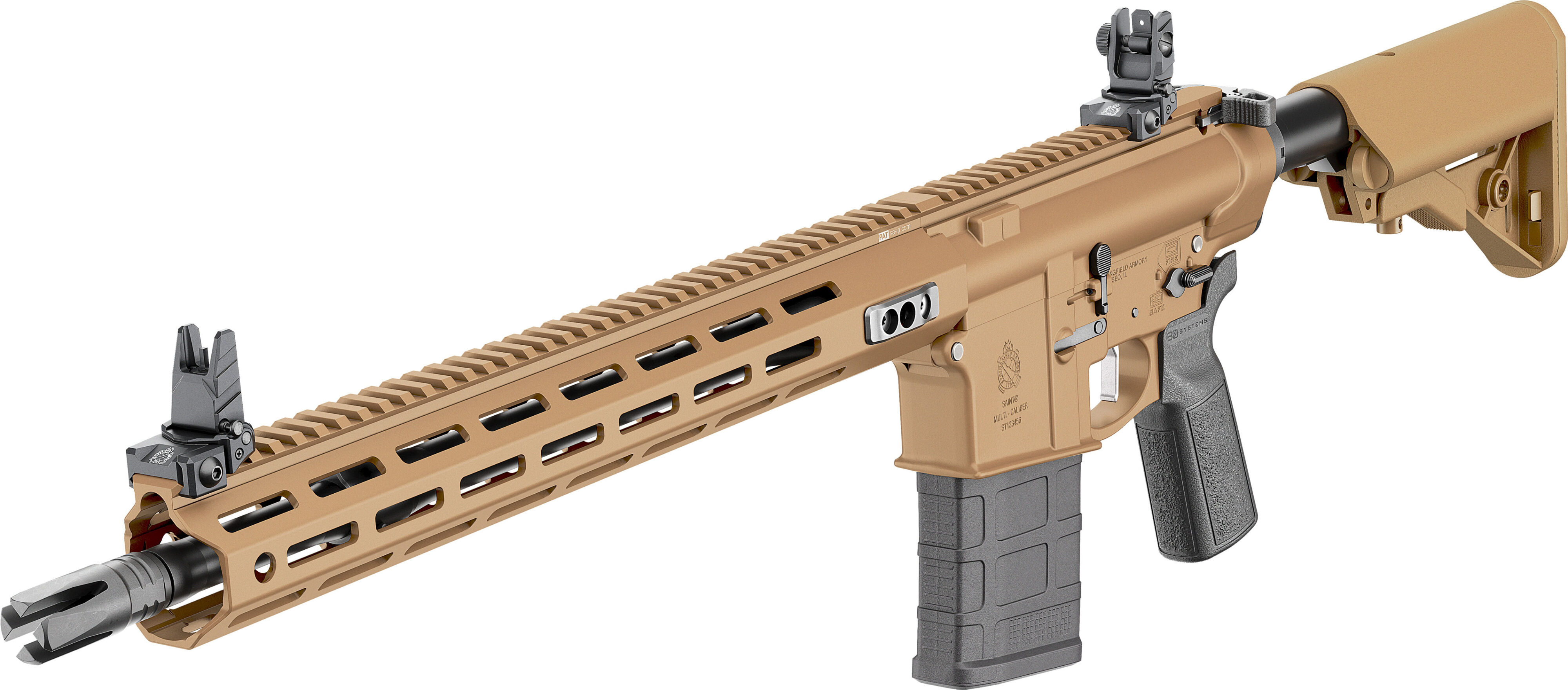 Selbstladebüchse Springfield Armory SAINT VICTOR 7.62 16" .308 Win. (7.62x51) - Coyote Brown — Bild 3