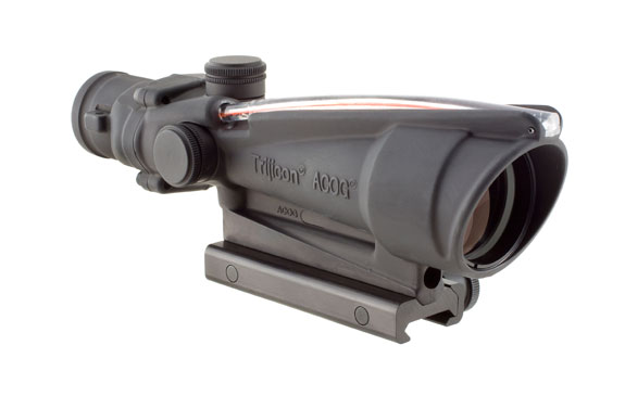 Trijicon ACOG 3.5x35 TA11H Dual Illuminated Red Horseshoe .223 Ballistic Reticle w/ TA51 Mount