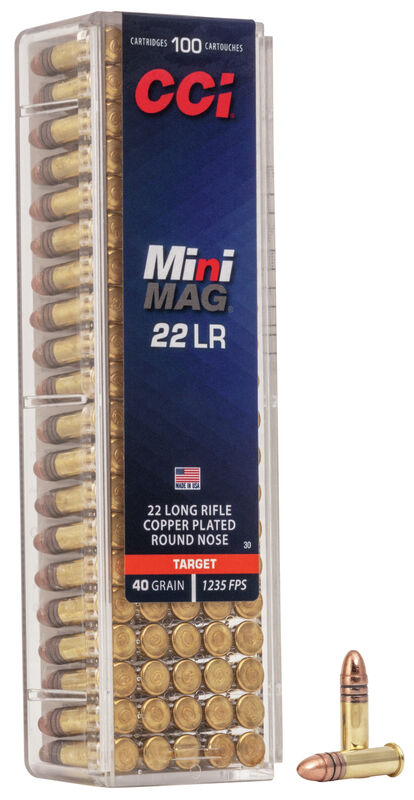 Randfeuerpatrone CCI Mini Mag CP-RN 40gr .22 lr - VE 100 Schuss