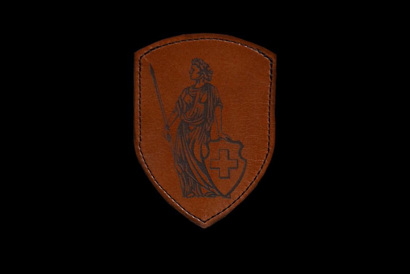 Leder Patch Helvetia